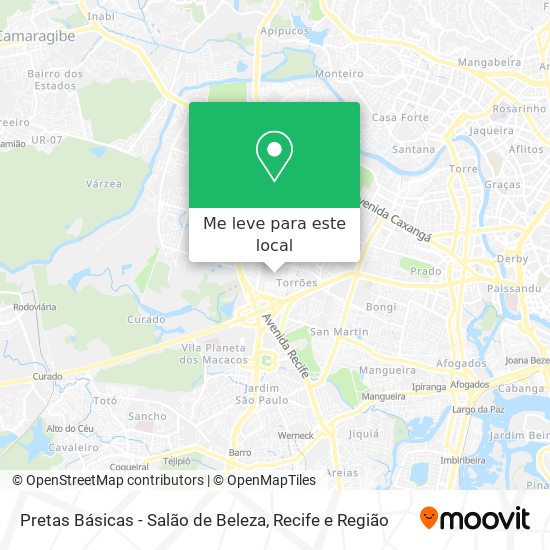Pretas Básicas - Salão de Beleza mapa
