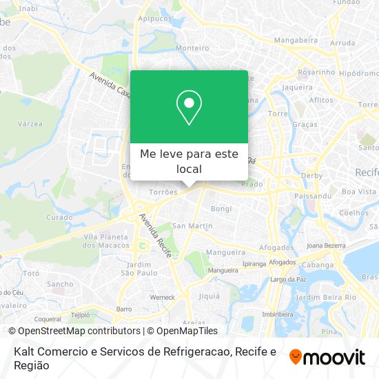 Kalt Comercio e Servicos de Refrigeracao mapa