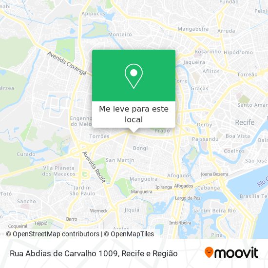 Rua Abdias de Carvalho 1009 mapa