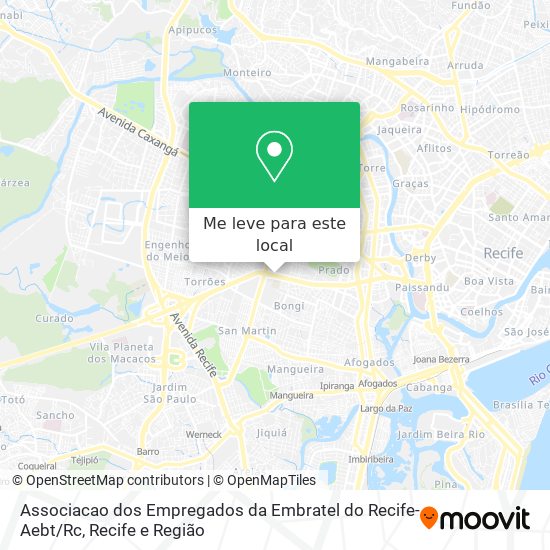 Associacao dos Empregados da Embratel do Recife-Aebt / Rc mapa