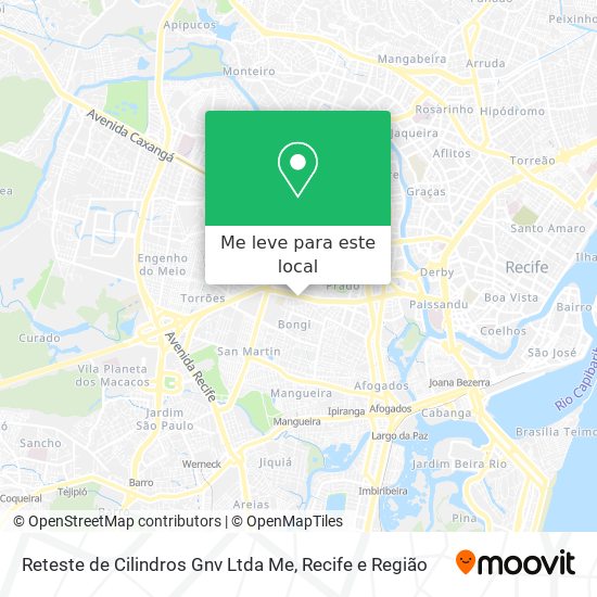 Reteste de Cilindros Gnv Ltda Me mapa