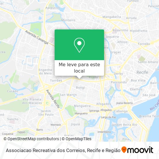 Associacao Recreativa dos Correios mapa