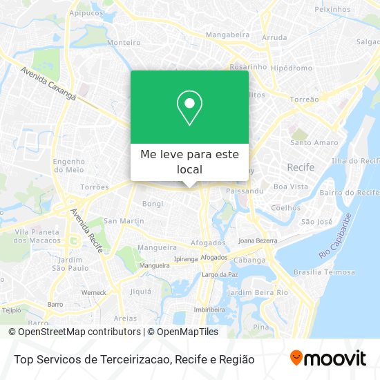 Top Servicos de Terceirizacao mapa