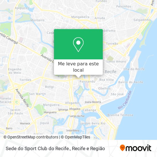 Sede do Sport Club do Recife. mapa