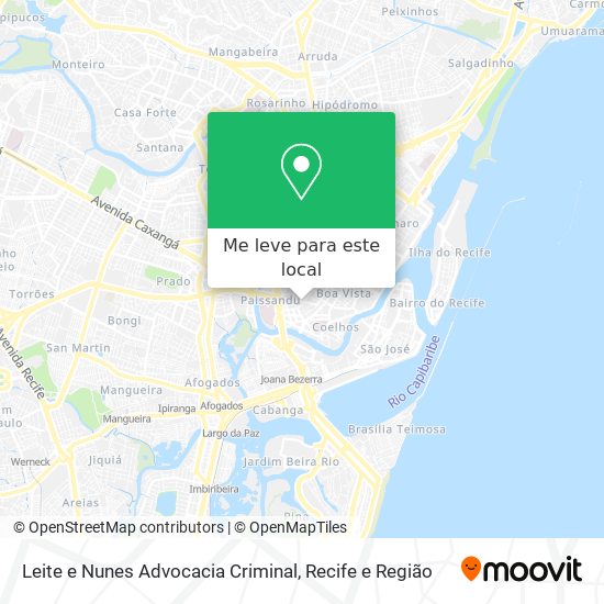 Leite e Nunes Advocacia Criminal mapa