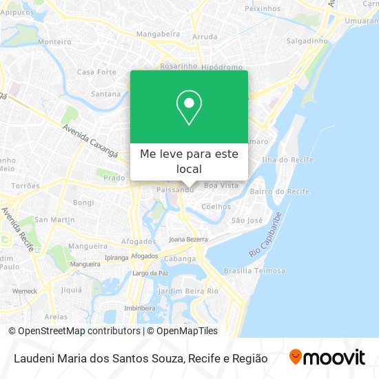 Laudeni Maria dos Santos Souza mapa