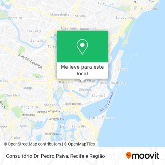 Consultório Dr. Pedro Paiva mapa