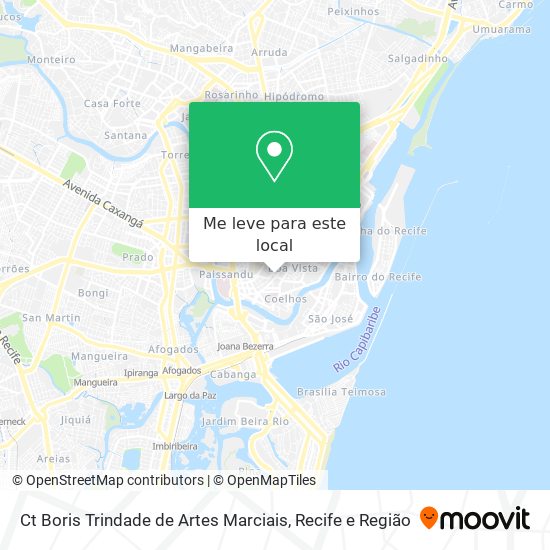 Ct Boris Trindade de Artes Marciais mapa