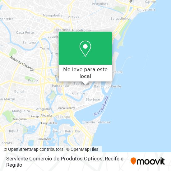 Servlente Comercio de Produtos Opticos mapa