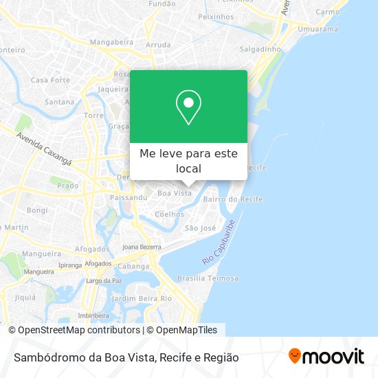 Sambódromo da Boa Vista mapa