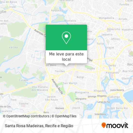 Santa Rosa Madeiras mapa