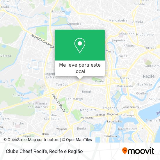 Clube Chesf Recife mapa