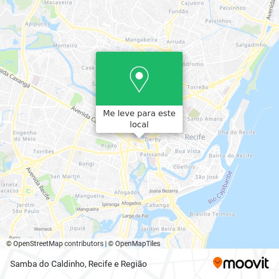 Samba do Caldinho mapa