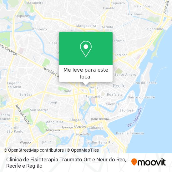 Clinica de Fisioterapia Traumato Ort e Neur do Rec mapa