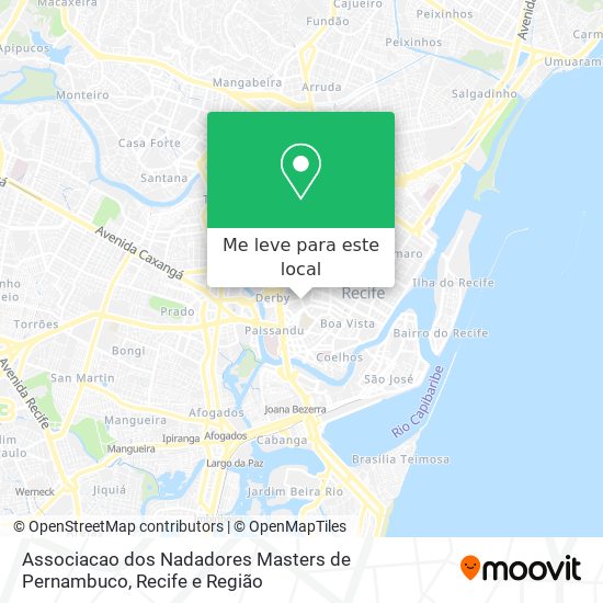Associacao dos Nadadores Masters de Pernambuco mapa