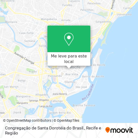 Congregação de Santa Dorotéia do Brasil. mapa