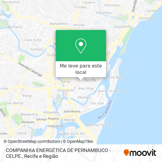 COMPANHIA ENERGÉTICA DE PERNAMBUCO - CELPE. mapa