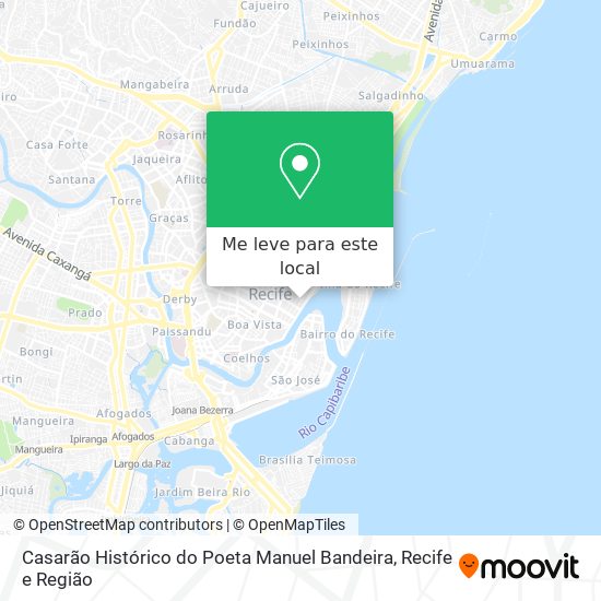 Casarão Histórico do Poeta Manuel Bandeira mapa