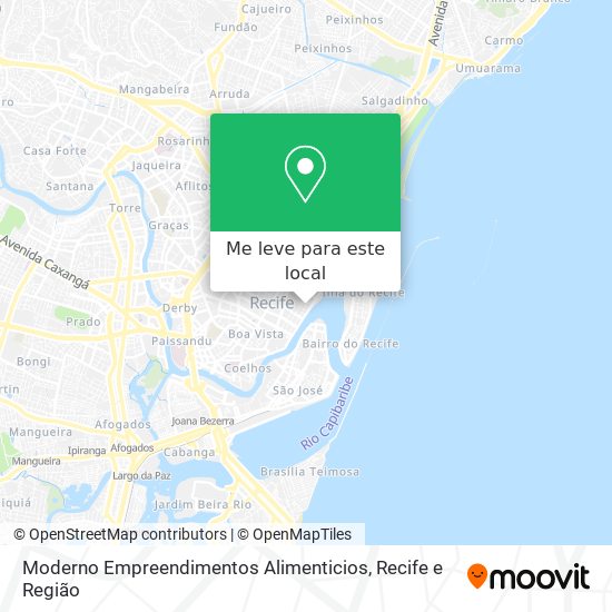 Moderno Empreendimentos Alimenticios mapa