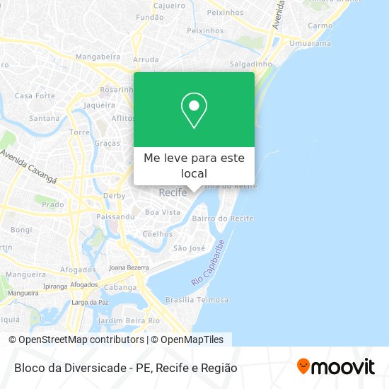 Bloco da Diversicade - PE mapa