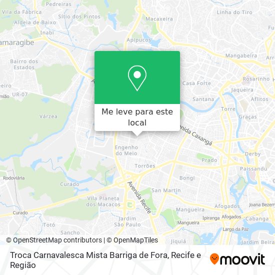 Troca Carnavalesca Mista Barriga de Fora mapa