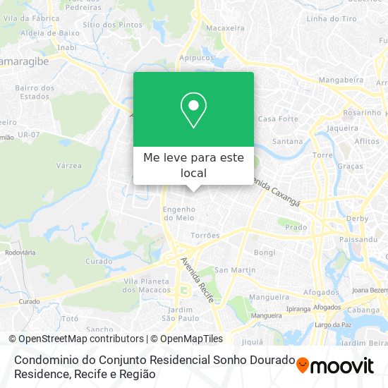 Condominio do Conjunto Residencial Sonho Dourado Residence mapa