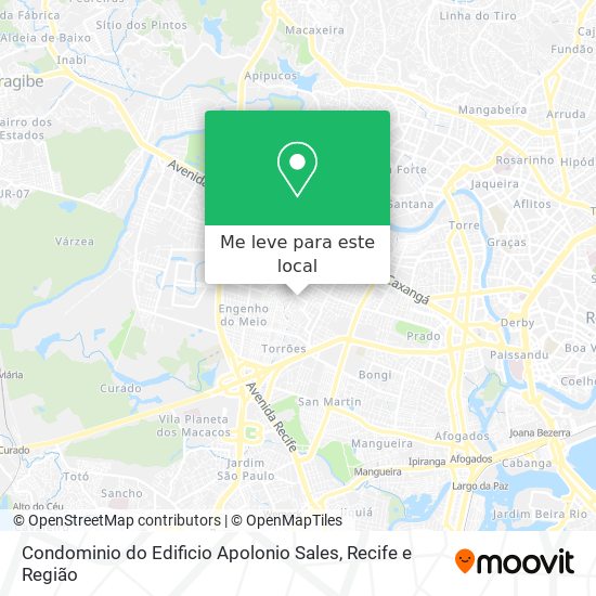 Condominio do Edificio Apolonio Sales mapa