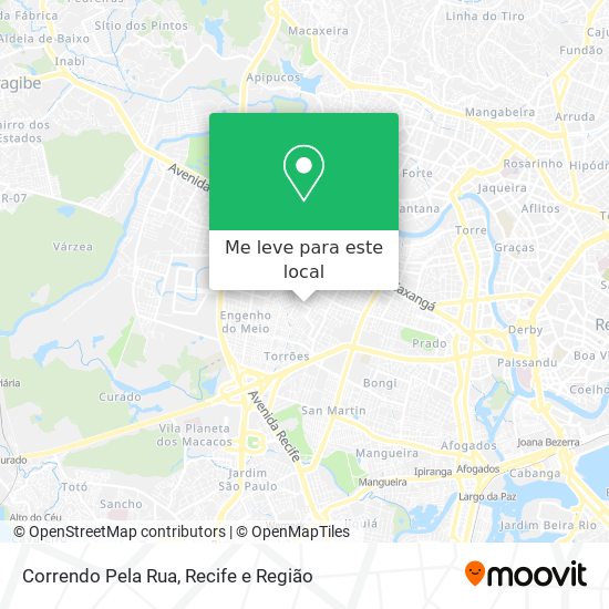 Correndo Pela Rua mapa
