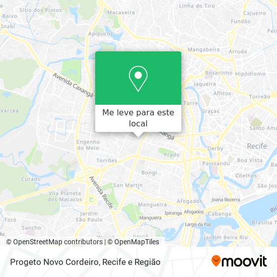 Progeto Novo Cordeiro mapa