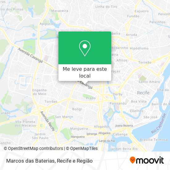 Marcos das Baterias mapa