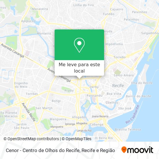 Cenor - Centro de Olhos do Recife mapa