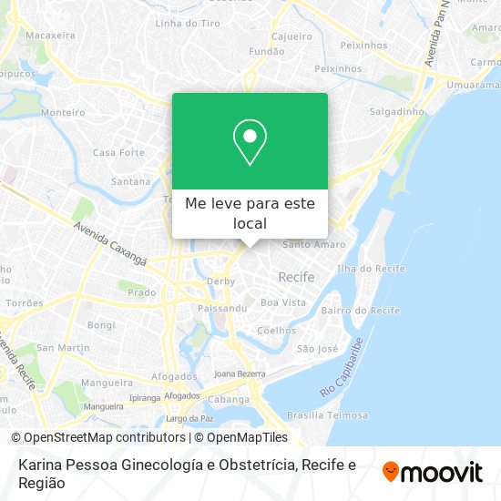 Karina Pessoa Ginecología e Obstetrícia mapa