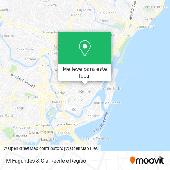 M Fagundes & Cia mapa