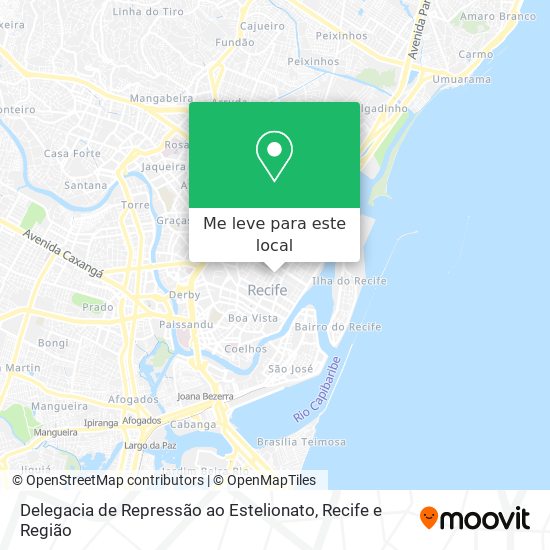 Delegacia de Repressão ao Estelionato mapa