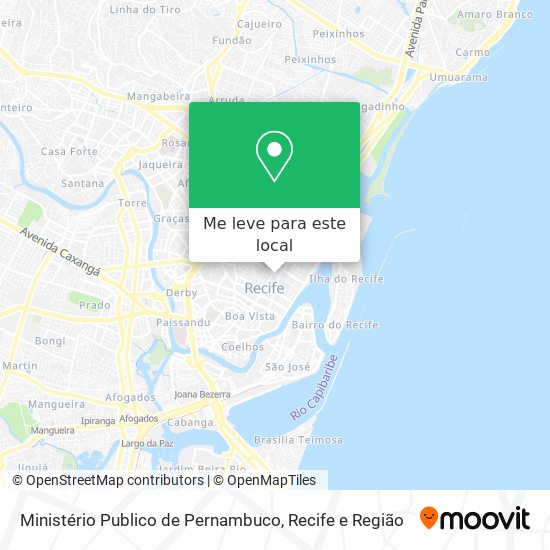 Ministério Publico de Pernambuco mapa