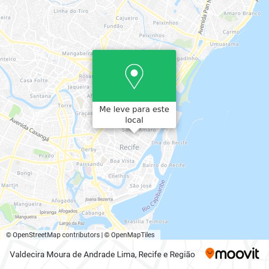 Valdecira Moura de Andrade Lima mapa