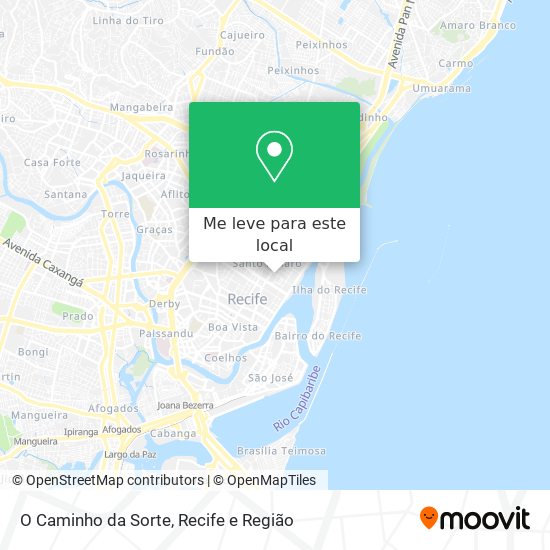 O Caminho da Sorte mapa