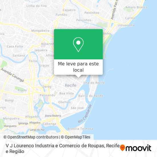 V J Lourenco Industria e Comercio de Roupas mapa