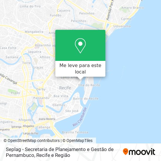 Seplag - Secretaria de Planejamento e Gestão de Pernambuco mapa