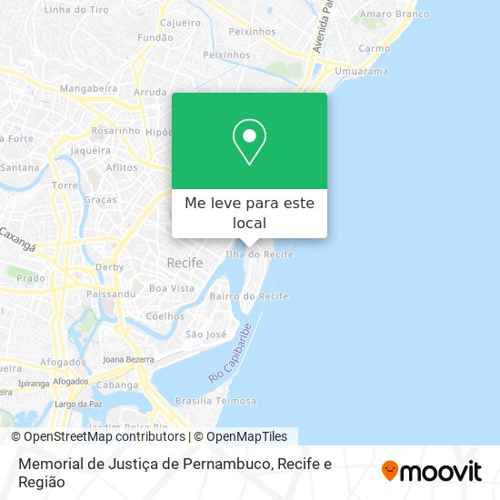 Memorial de Justiça de Pernambuco mapa