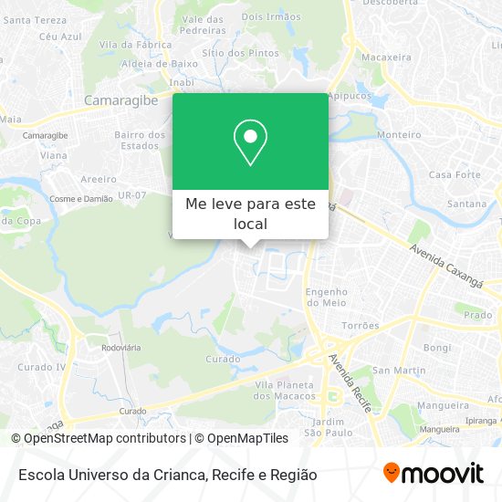 Escola Universo da Crianca mapa