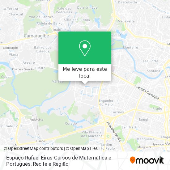 Espaço Rafael Eiras-Cursos de Matemática e Português mapa