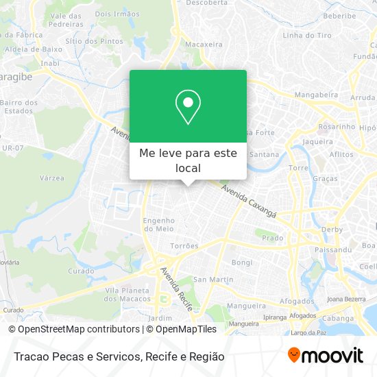 Tracao Pecas e Servicos mapa