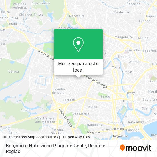 Berçário e Hotelzinho Pingo de Gente mapa
