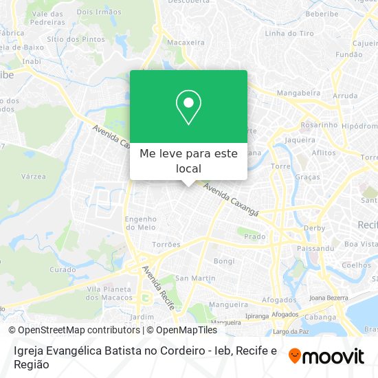 Igreja Evangélica Batista no Cordeiro - Ieb mapa