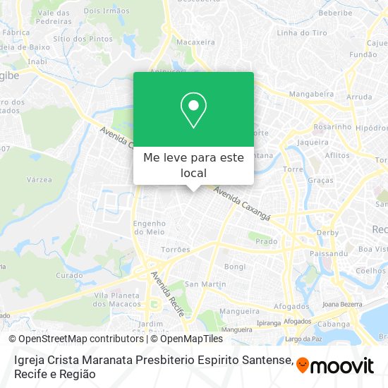 Igreja Crista Maranata Presbiterio Espirito Santense mapa