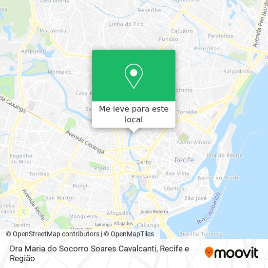 Dra Maria do Socorro Soares Cavalcanti mapa