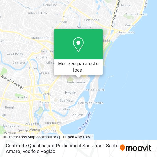 Centro de Qualificação Profissional São José - Santo Amaro mapa