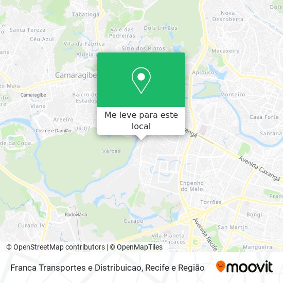 Franca Transportes e Distribuicao mapa