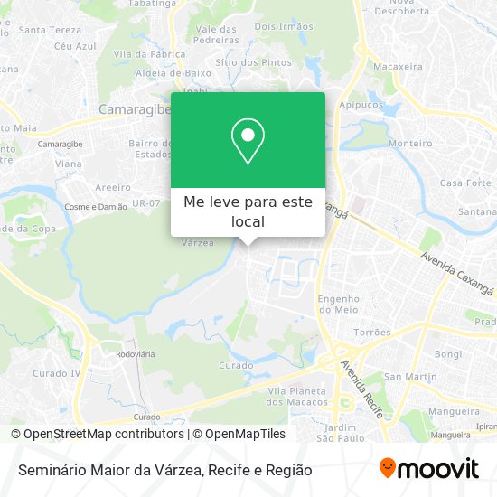 Seminário Maior da Várzea mapa